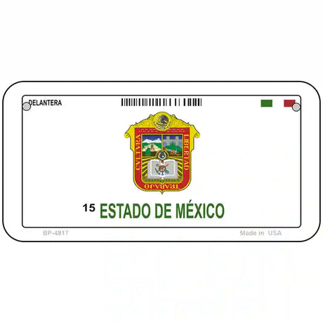 Estado De Mexico Novelty Metal License Plate 6" x 3" (BP)