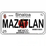 Mazatlan Mexico Novelty Metal License Plate 6" x 3" (BP)