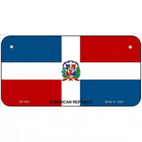 Dominican Republic Flag Metal Novelty License Plate 6" x 3" (BP)