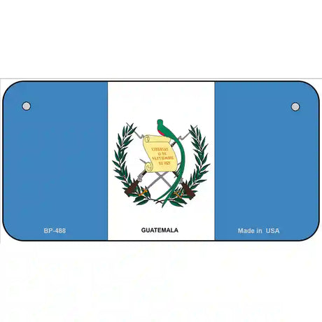 Guatemala Flag Metal Novelty License Plate 6" x 3" (BP)