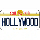 Hollywood California Novelty Metal License Plate 6" x 3" (BP)