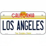 Los Angeles California Novelty State Metal License Plate 6" x 3" (BP)