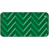 Green Light Green Chevron Metal Novelty License Plate 6" x 3" (BP)