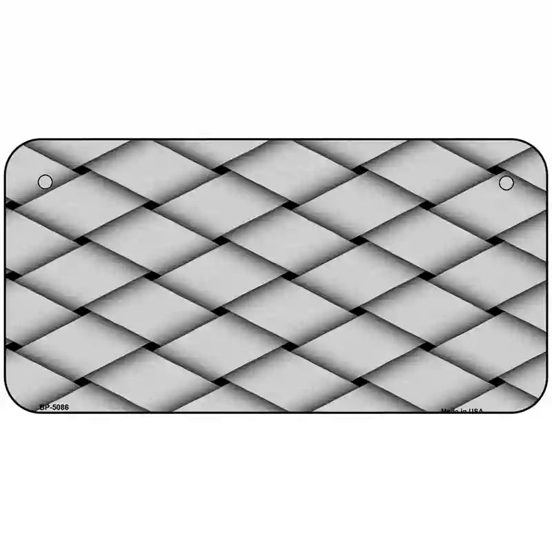 Weave Customizable Metal Novelty License Plate 6" x 3" (BP)