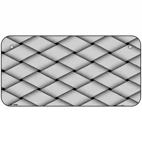 Weave Customizable Metal Novelty License Plate 6" x 3" (BP)