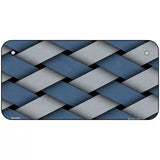 Weave Blue & Gray Metal Novelty License Plate 6" x 3" (BP)