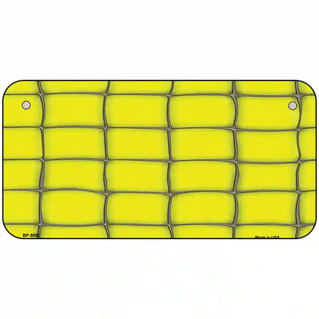 Web Yellow Metal Novelty License Plate 6" x 3" (BP)