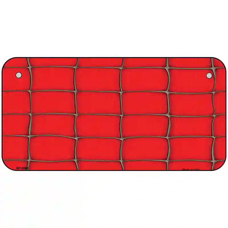 Web Red Metal Novelty License Plate 6" x 3" (BP)