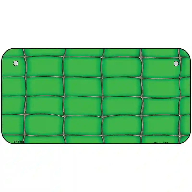 Web Green Metal Novelty License Plate 6" x 3" (BP)