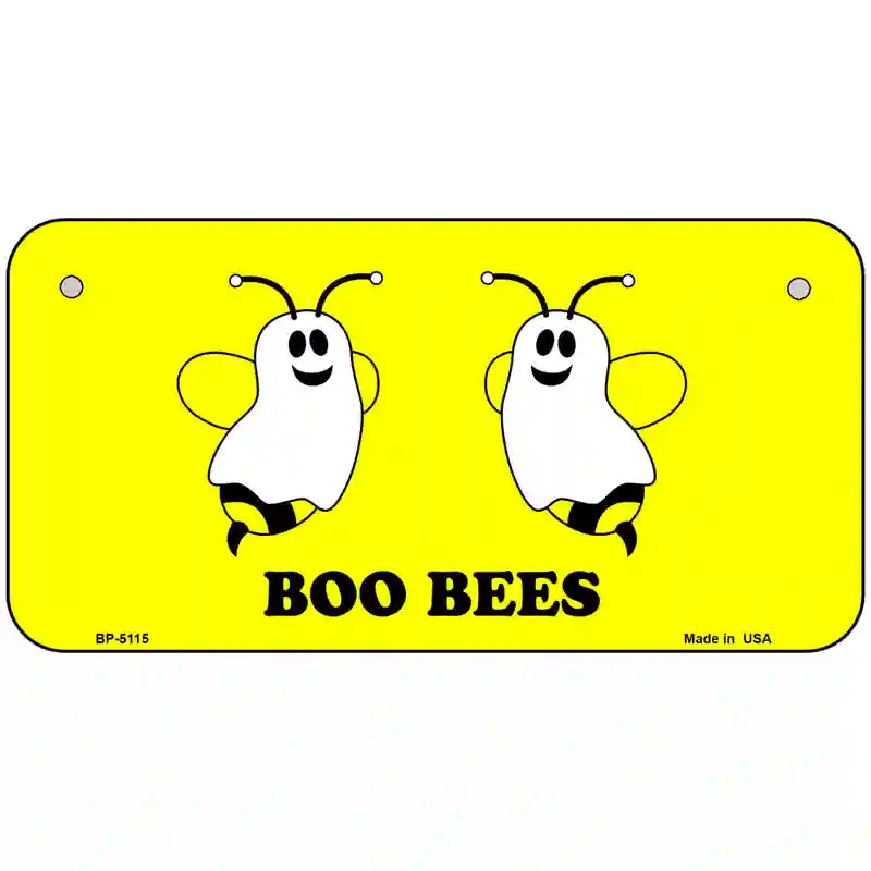 Boo Bees Metal Novelty License Plate 6" x 3" (BP)