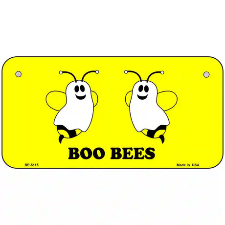 Boo Bees Metal Novelty License Plate 6" x 3" (BP)