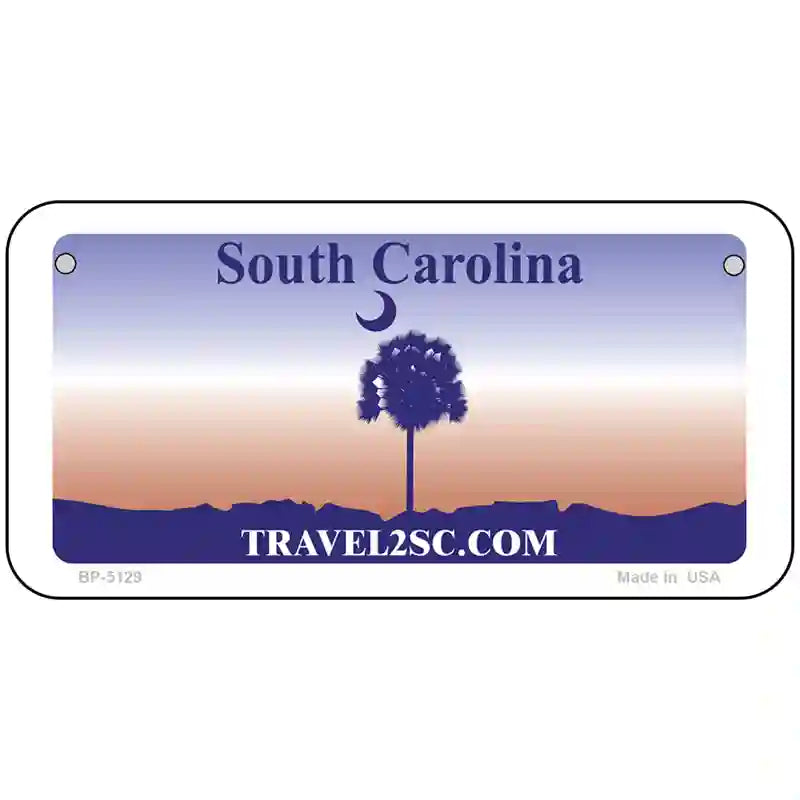 South Carolina Purple Blank Novelty Metal License Plate 6" x 3" (BP)