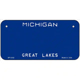 Michigan Great Lakes Plate Novelty State Blank Metal License Plate 6" x 3" (BP)