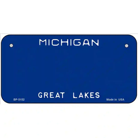 Michigan Great Lakes Plate Novelty State Blank Metal License Plate 6" x 3" (BP)