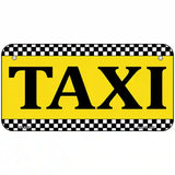 Taxi Metal Novelty License Plate 6" x 3" (BP)