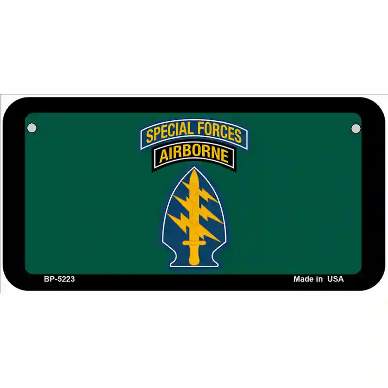 Special Forces Novelty Metal License Plate 6" x 3" (BP)