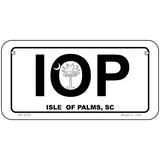 IOP Isle of Palms Metal Novelty License Plate 6" x 3" (BP)