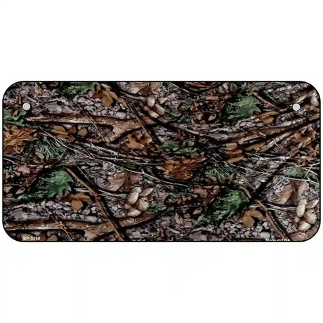 Branches Camouflage Metal Novelty License Plate 6" x 3" (BP)