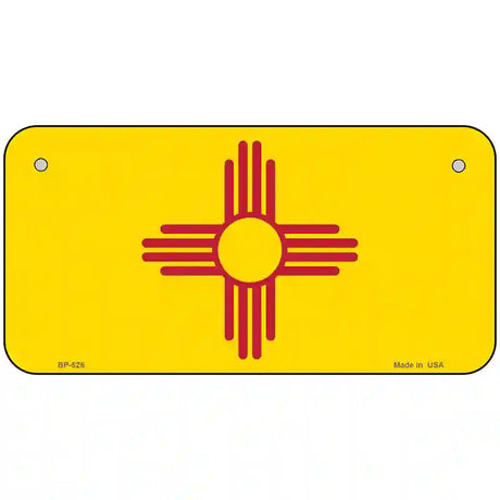 New Mexico State Flag Metal Novelty License Plate 6" x 3" (BP)