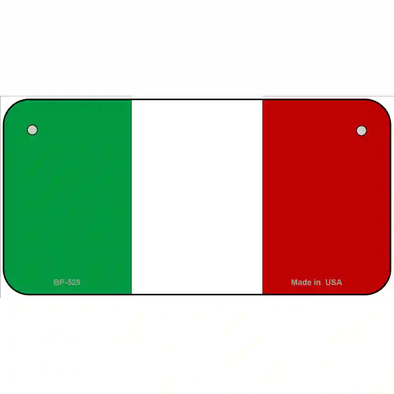 Italy Flag Metal Novelty License Plate 6" x 3" (BP)