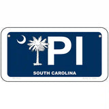 PI South Carolina Metal Novelty License Plate 6" x 3" (BP)