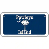 Pawleys Island Blue Metal Novelty License Plate 6" x 3" (BP)