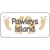 Pawleys Island Foots Metal Novelty License Plate 6" x 3" (BP)