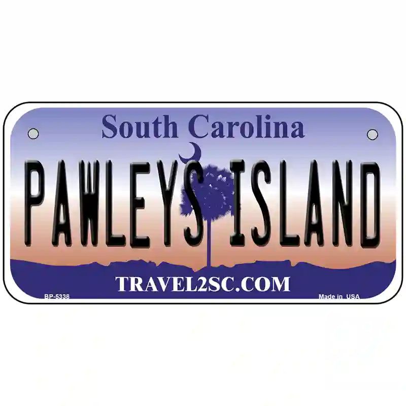 Pawleys Island South Carolina Metal Novelty License Plate 6" x 3" (BP)