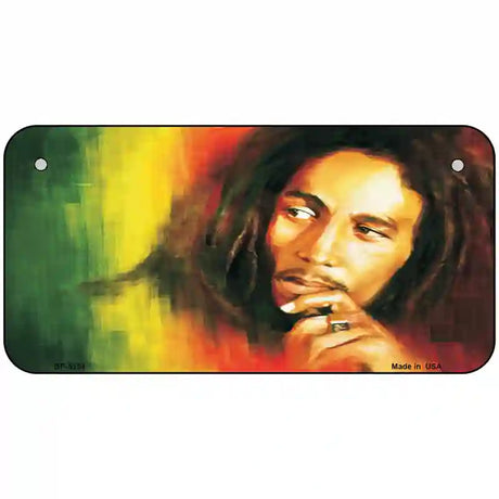 Bob Marley Novelty Metal License Plate 6" x 3" (BP)