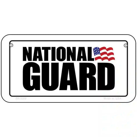 National Guard Novelty Metal License Plate 6" x 3" (BP)