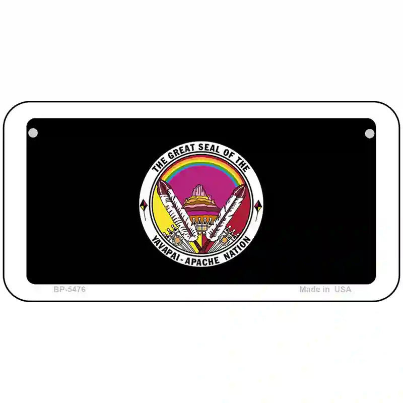 Yavapai Apache Metal Novelty License Plate 6" x 3" (BP)