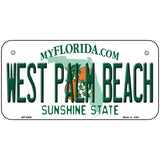 West Palm Beach Florida Novelty Metal License Plate 6" x 3" (BP)