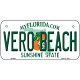 Vero Beach Florida Novelty Metal License Plate 6" x 3" (BP)