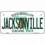 Jacksonville Florida Novelty Metal License Plate 6" x 3" (BP)