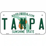 Tampa Florida Novelty Metal License Plate 6" x 3" (BP)