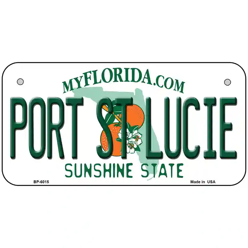 Port St Lucie Florida Novelty Metal License Plate 6" x 3" (BP)