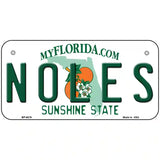 Noles Florida Novelty Metal License Plate 6" x 3" (BP)