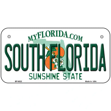 South Florida Novelty Metal License Plate 6" x 3" (BP)