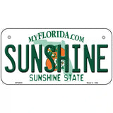 Sunshine Florida Novelty Metal License Plate 6" x 3" (BP)