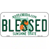 Blessed Florida Novelty Metal License Plate 6" x 3" (BP)