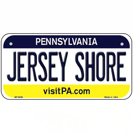 Jersey Shore Pennsylvania State Novelty Metal License Plate 6" x 3" (BP)