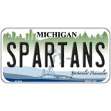 Spartans Michigan Novelty Metal License Plate 6" x 3" (BP)