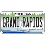 Grand Rapids Michigan Metal Novelty License Plate 6" x 3" (BP)