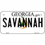 Savannah Georgia Novelty Metal License Plate 6" x 3" (BP)