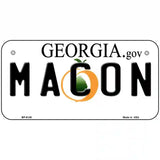 Macon Georgia Novelty Metal License Plate 6" x 3" (BP)