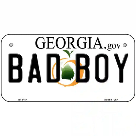 Bad Boy Georgia Novelty Metal License Plate 6" x 3" (BP)