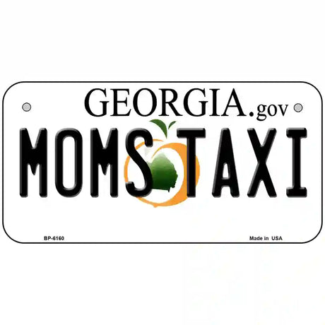 Moms Taxi Georgia Novelty Metal License Plate 6" x 3" (BP)