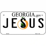 Jesus Georgia Novelty Metal License Plate 6" x 3" (BP)