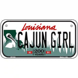 Cajun Girl Louisiana Novelty Metal License Plate 6" x 3" (BP)