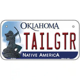 Tailgtr Oklahoma Novelty Metal License Plate 6" x 3" (BP)